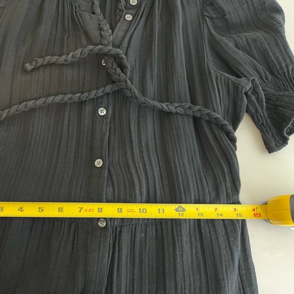 GAP 100% Cotton Gauze Belted Breathable Sz S Tall Button-Down Front Dress - Picture 8 of 12